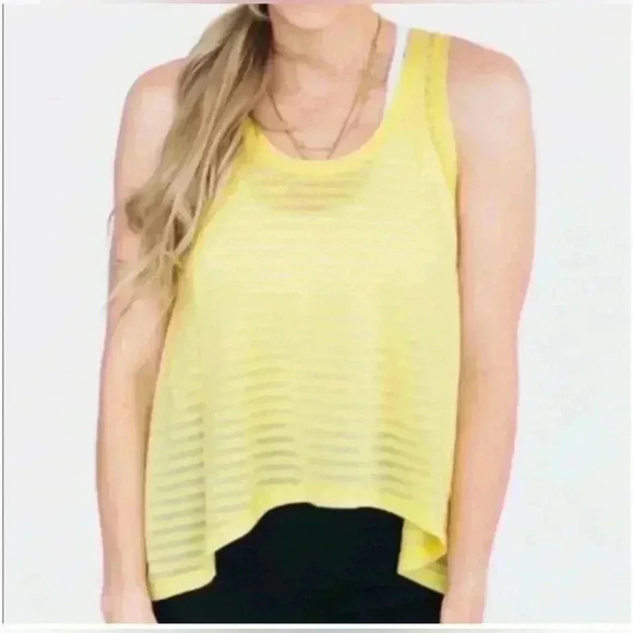 ZYIA YELLOW WORKOUT TANK SIZE SMALL - Picture 1 of 7